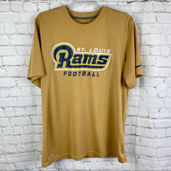 Nike Other - Nike Dri-Fit NFL St. Louis Rams Mustard Fan Shirt